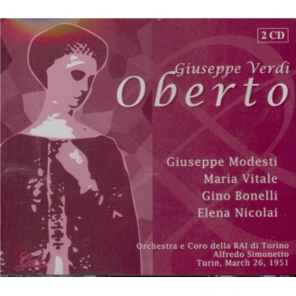 VERDI - Simonetto - Oberto, conte di San Bonifacio, opéra en deux actes live RAI Torino, 26 - 3 - 51..